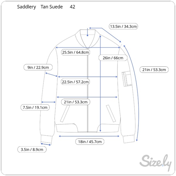 Saddlery Tan Suede Leather Jacket size 42 - Picture 8 of 8